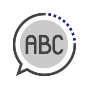 letters in bubble icon